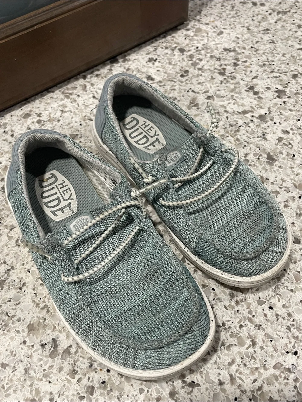 Hey Dude Kids Slip-On Gray Knit Shoe- Toddler size 10